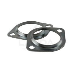 SET OF 2 OVAL FLANGE BEARING HOUSINGS (WITH GREASE NIPPLE)