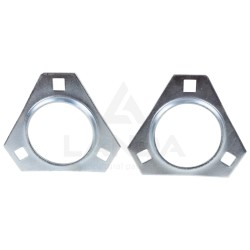 SET OF 2 TRIANGULAR FLANGE BEARING HOUSINGS (WITHOUT GREASE NIPPLE)