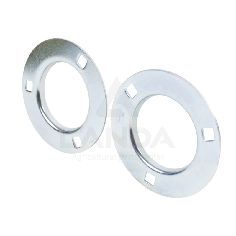 SET OF 2 OVAL FLANGE BEARING HOUSINGS (WITHOUT GREASE NIPPLE)