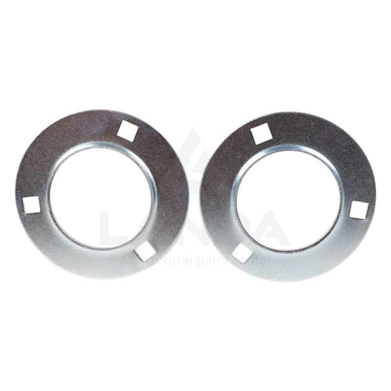 SET OF 2 OVAL FLANGE BEARING HOUSINGS (WITHOUT GREASE NIPPLE)
