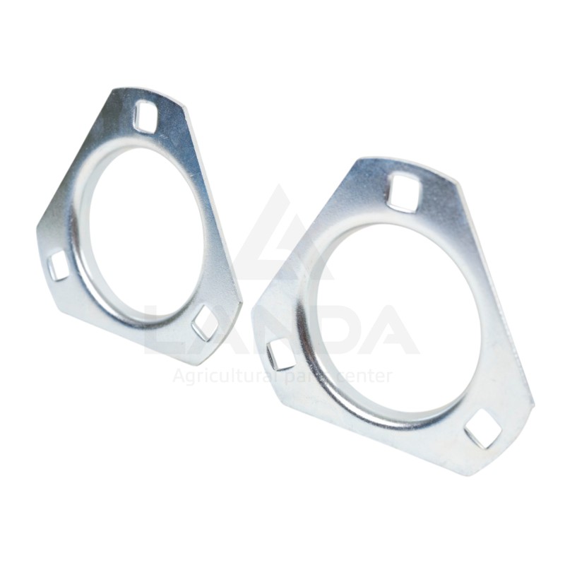 SET OF 2 TRIANGULAR FLANGE BEARING HOUSINGS (WITHOUT GREASE NIPPLE)