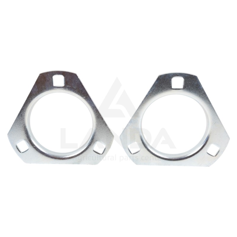 SET OF 2 TRIANGULAR FLANGE BEARING HOUSINGS (WITHOUT GREASE NIPPLE)