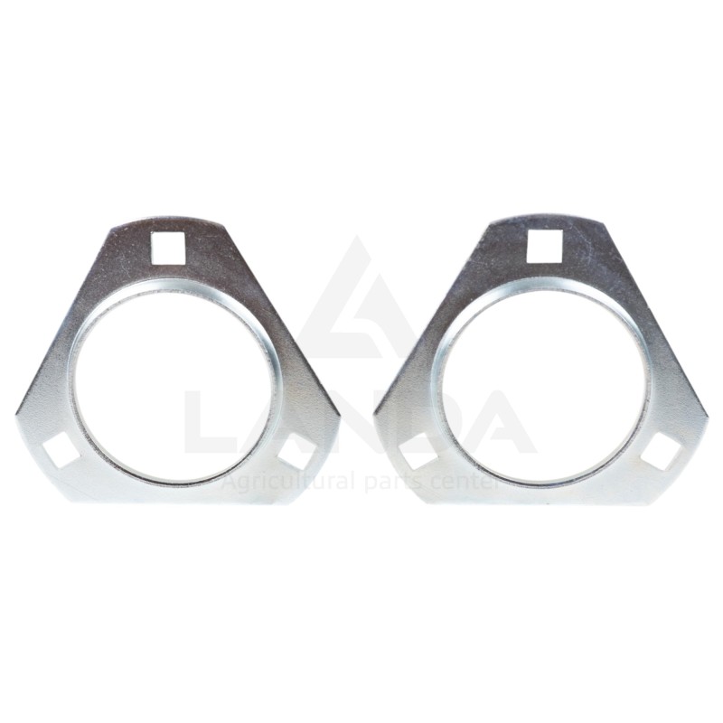 JEU 2 FLANGETTES TRIANGULAIRES (SANS GRAISSAGE) PFT207