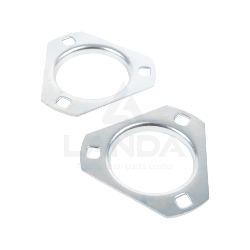 SET OF 2 TRIANGULAR FLANGE BEARING HOUSINGS (WITHOUT GREASE NIPPLE)