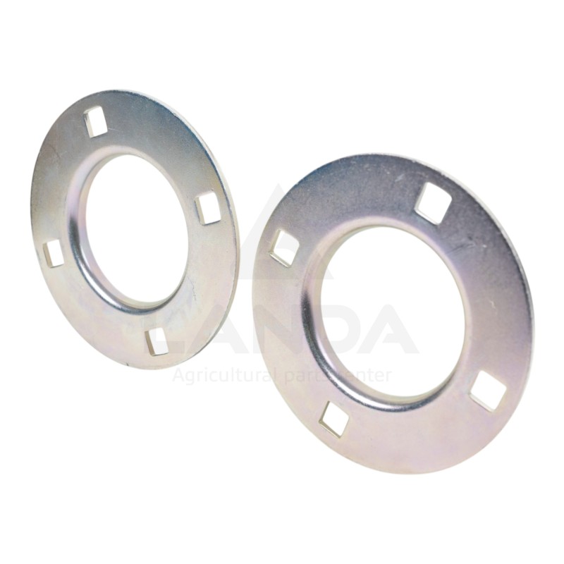 SET OF 2 OVAL FLANGE BEARING HOUSINGS (WITHOUT GREASE NIPPLE)