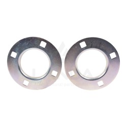 SET OF 2 OVAL FLANGE BEARING HOUSINGS (WITHOUT GREASE NIPPLE)