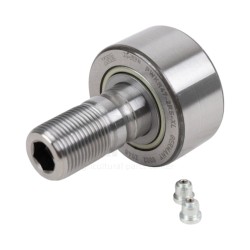 CAM FOLLOWER ON THREADED AXLE