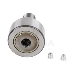 CAM FOLLOWER ON THREADED AXLE