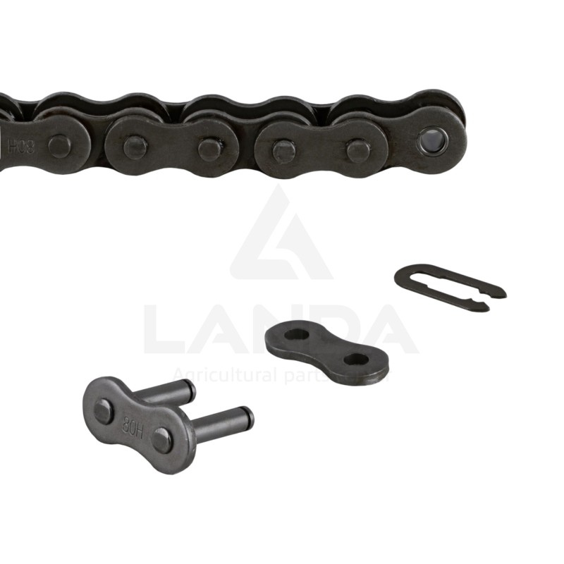 CHAINE A ROULEAUX ASA80H (Le metre / Cdt 5m)