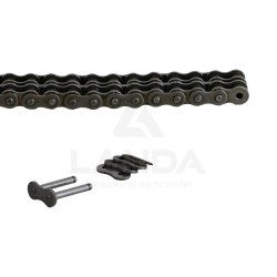 CHAINE DOUBLE A ROULEAUX ASA50-2 (Le metre / Cdt 5m)