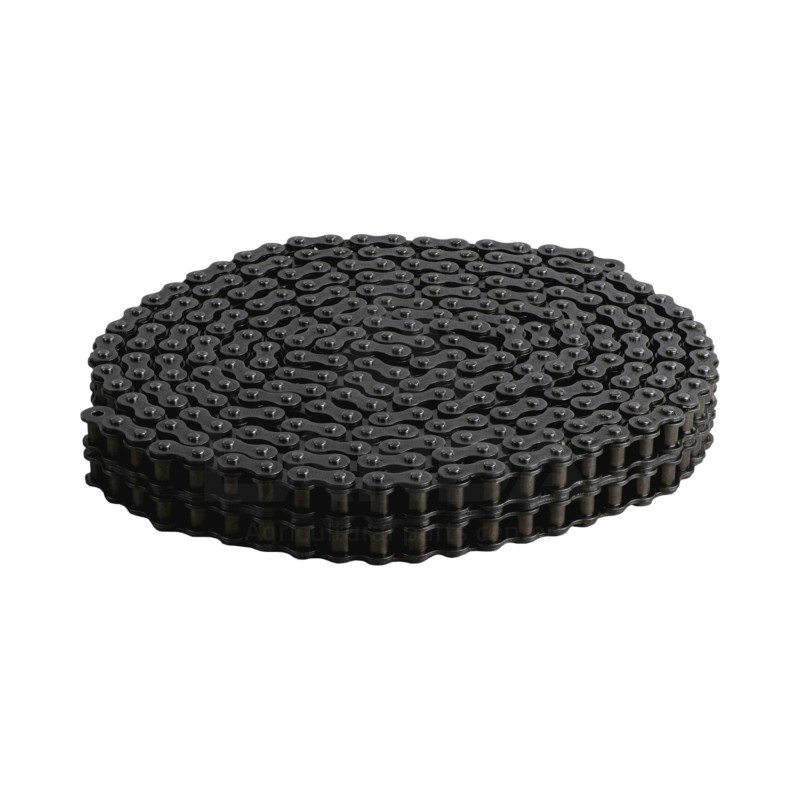CHAINE DOUBLE A ROULEAUX ASA60-2 (Le metre / Cdt 5m)