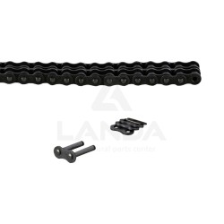 CHAINE DOUBLE A ROULEAUX 08B-2 (Le metre / Cdt 5m)