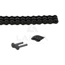 CHAINE DOUBLE A ROULEAUX 10B-2 (Le metre / Cdt 5m)