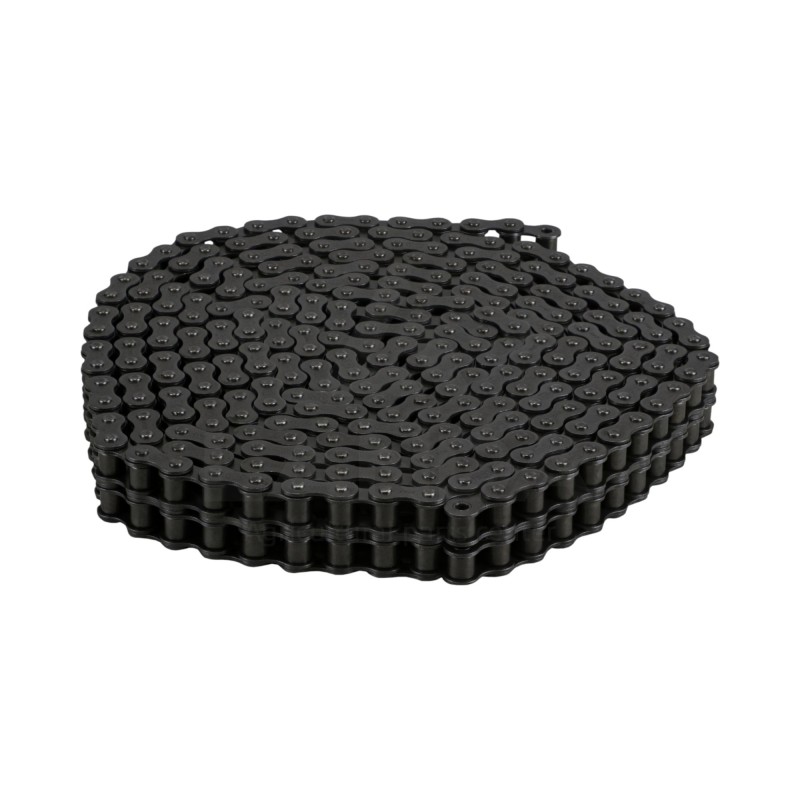 CHAINE DOUBLE A ROULEAUX 12B-2 (Le metre / Cdt 5m)