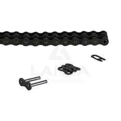 CHAINE DOUBLE A ROULEAUX 12B-2 (Le metre / Cdt 5m)