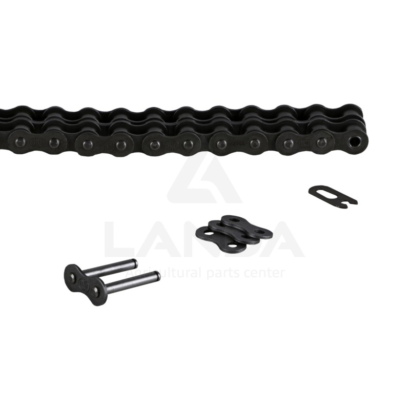 CHAINE DOUBLE A ROULEAUX 12B-2 (Le metre / Cdt 5m)