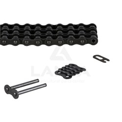 CHAINE TRIPLE A ROULEAUX 12B-3 (Le metre / Cdt 5m)