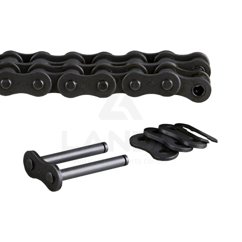 CHAINE DOUBLE A ROULEAUX 16B-2 DIAMOND (Le metre / Cdt 5m)