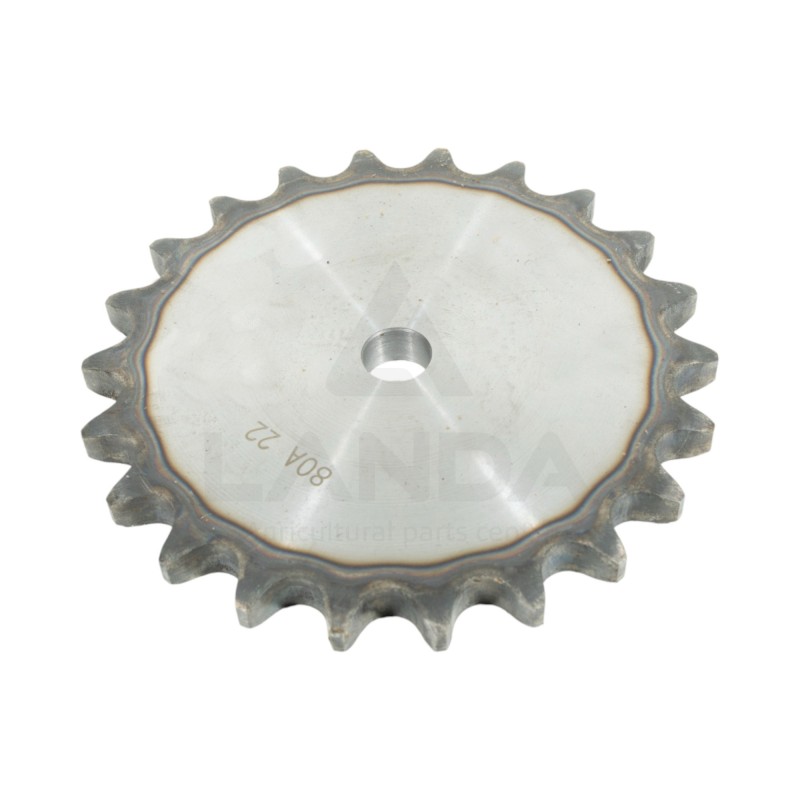 PLATE WHEEL TRAITED 22 TOOTH (FOR ASA80 CHAIN)