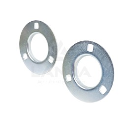 SET OF 2 OVAL FLANGE BEARING HOUSINGS (WITHOUT GREASE NIPPLE)