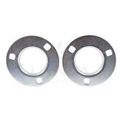 SET OF 2 OVAL FLANGE BEARING HOUSINGS (WITHOUT GREASE NIPPLE)