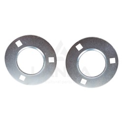 SET OF 2 OVAL FLANGE BEARING HOUSINGS (WITHOUT GREASE NIPPLE)