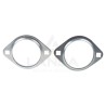SET OF 2 OVAL FLANGE BEARING HOUSINGS (WITH GREASE NIPPLE)