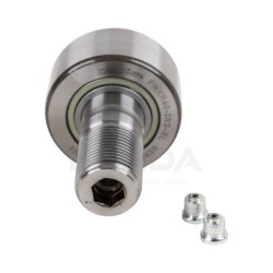 CAM FOLLOWER ON THREADED AXLE