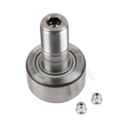 CAM FOLLOWER ON THREADED AXLE