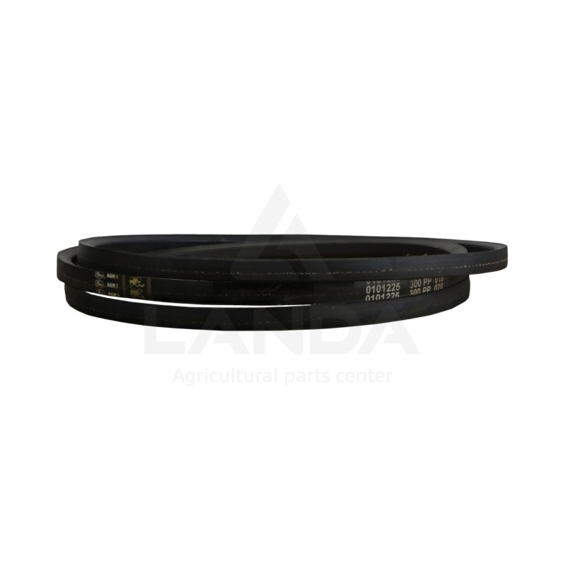 SET OF 2 SMOOTH V-BELTS
