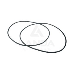 SET OF 2 SERRATED V-BELTS