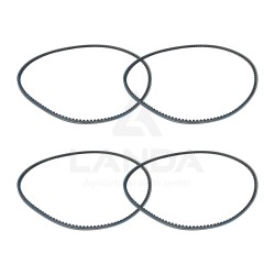 JEU 4 COURROIES TRAPEZOIDALES CRANTEES