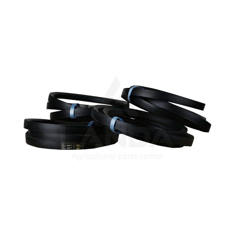 JEU 4 COURROIES TRAPEZOIDALES LISSES