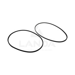 JEU 2 COURROIES TRAPEZOIDALES CRANTEES