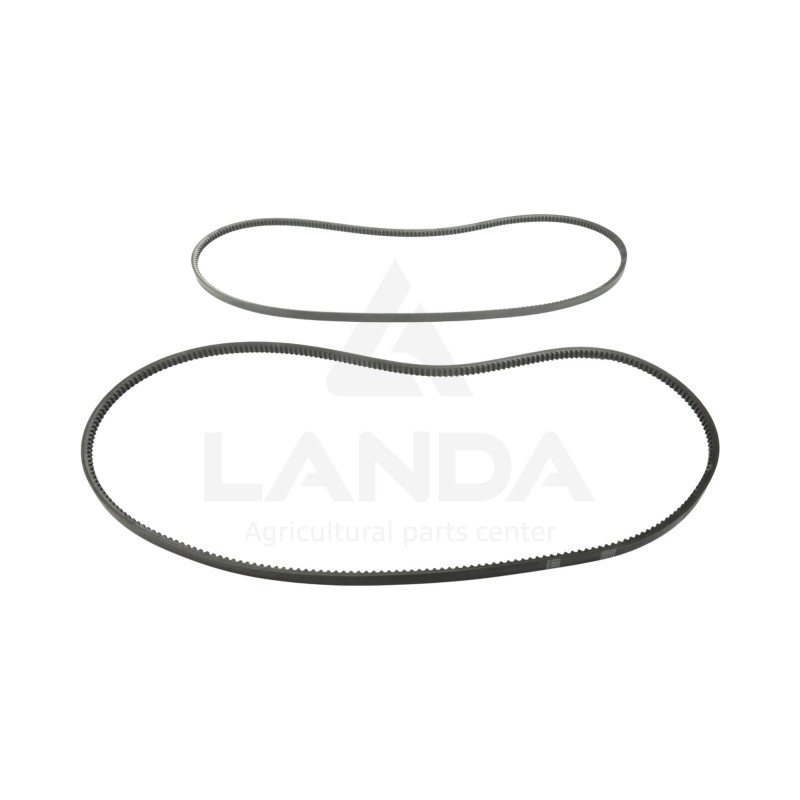 JEU 2 COURROIES TRAPEZOIDALES CRANTEES