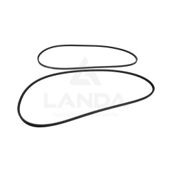 JEU 2 COURROIES TRAPEZOIDALES CRANTEES