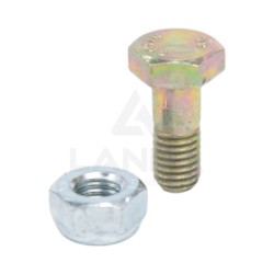 BOULON TETE HEXAGONALE (M10x25 - Ecrou nylstop)