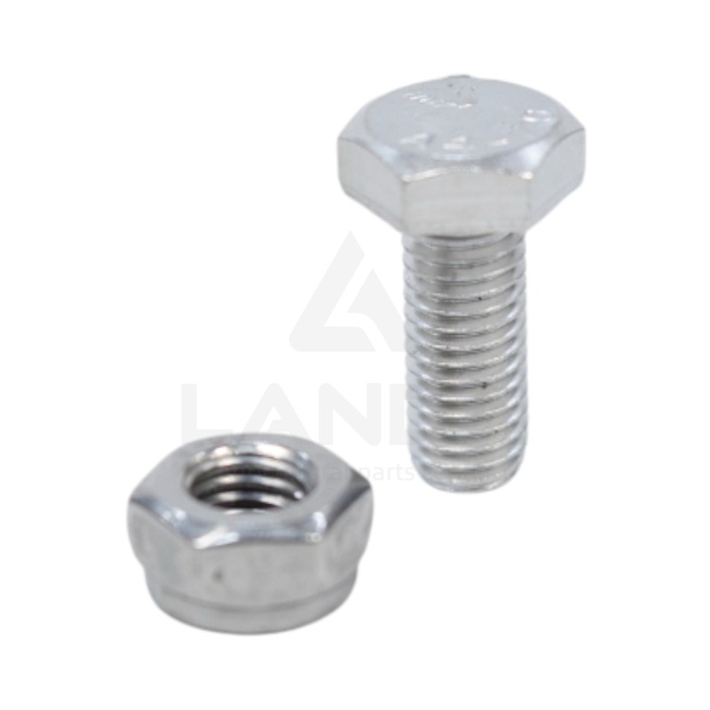 BOULON INOX TETE HEXAGONALE (M10x25 - Ecrou nylstop)