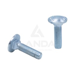 VIS TETE BOMBEE COLLET CARRE (M8x30)