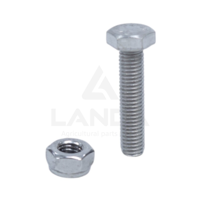 TORNILLO DE ACERO INOXIDABLE DE CABEZA HEXAGONAL (M10x45 - Tuerca Nylstop)