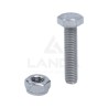 TORNILLO DE ACERO INOXIDABLE DE CABEZA HEXAGONAL (M10x45 - Tuerca Nylstop)