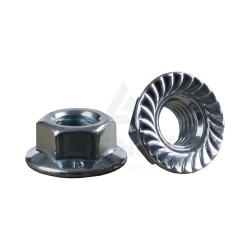 ECROU A EMBASE CRANTEE M10