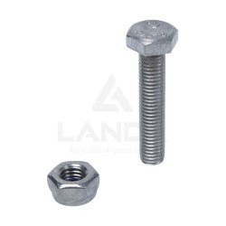 BOULON INOX TETE HEXAGONALE (M10x50 - Ecrou nylstop)