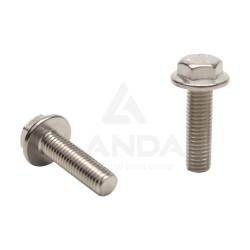 VIS TETE HEXAGONALE A EMBASE LISSE (M10X35) - INOX