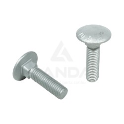 VIS TETE BOMBEE COLLET CARRE M12x45
