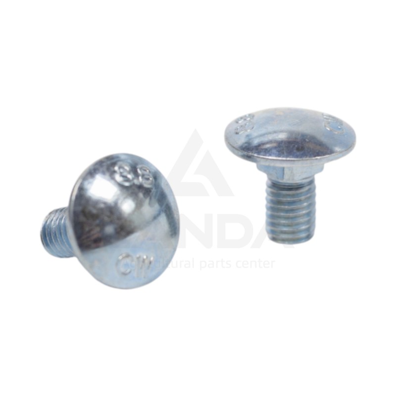 VIS TETE BOMBEE COLLET CARRE (M8X16)