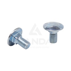 VIS TETE BOMBEE COLLET CARRE (M8X16)