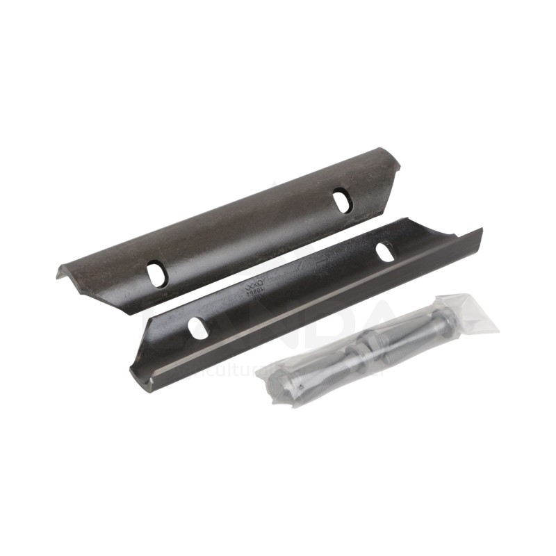 JEU DE 2 COUTEAUX HERBE DROIT 380mm + 4 VIS (V-MAX - 494/497/498/502)