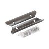 JEU DE 2 COUTEAUX HERBE GAUCHE 380mm + 4 VIS (V-MAX - 494/497/498/502)