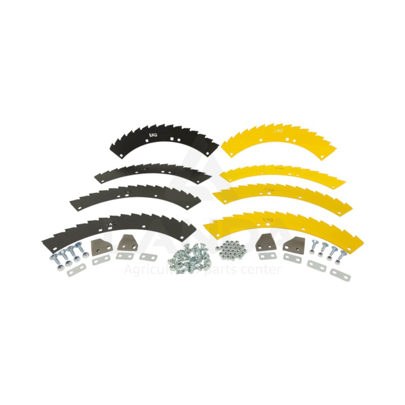 KIT COMPLET LAMES TUNGSTENE (2 TOUPIES - PATTES DE LIAISON INCLUSES)